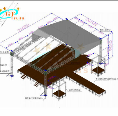 Braguero plegable del braguero del tejado del braguero de los sistemas del braguero plegable de aluminio portátil de la plataforma