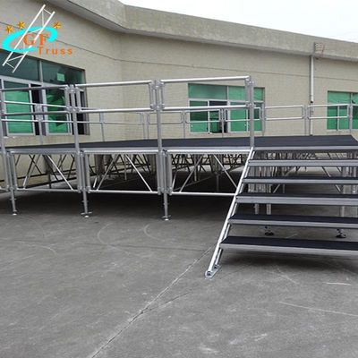 Móvil de aluminio de la plataforma de la etapa de los materiales del concierto de la etapa al aire libre del braguero en la exhibición del braguero