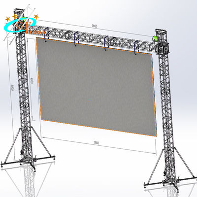 Braguero video de la pared del sistema de apoyo en tierra que vuela para el panel de pantalla de visualización del LED