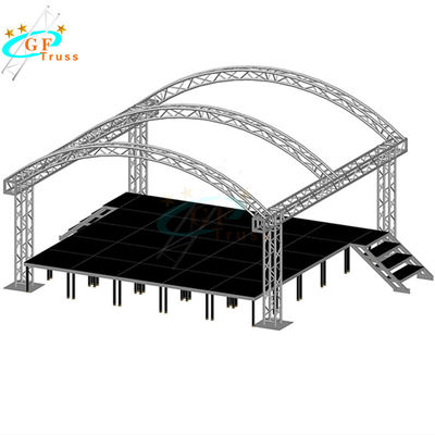 plataforma de aluminio ajustable de la etapa de cuatro piernas de 18m m para las bodas