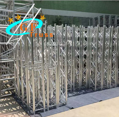 Braguero de aluminio de la caja de la etapa al aire libre del braguero del braguero del tejado de la buena calidad usado para la exposición