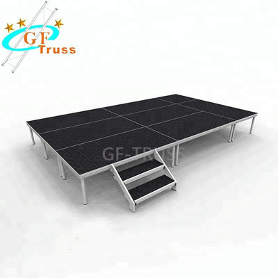 Altura ajustable de la base los 0.6M del braguero de aluminio de la etapa del banquete de boda
