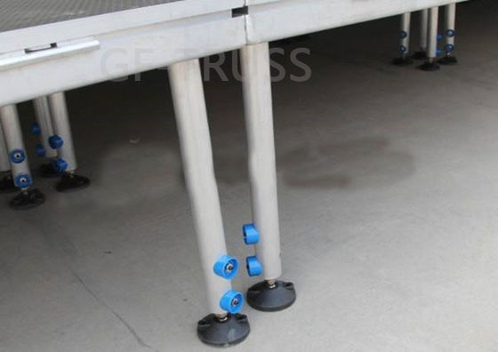 Altura ajustable de la base los 0.6M del braguero de aluminio de la etapa del banquete de boda