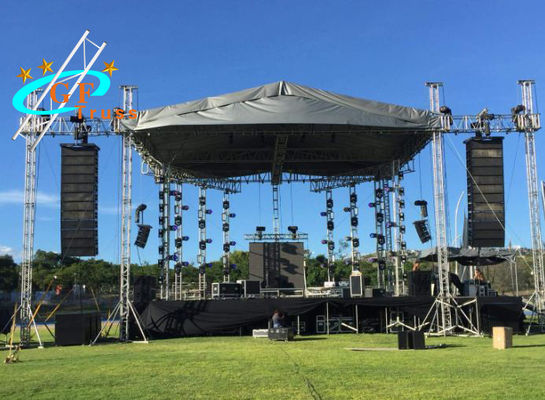 Tubo de aluminio de la tubería del palmo 50*3m m de la seguridad del braguero de la iluminación del perno de la etapa del concierto