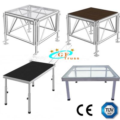 uso portátil de cristal moderado braguero de aluminio al aire libre de la celebración de la etapa del 1.2M