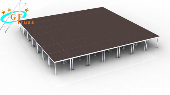 Etapa móvil portátil del concierto de la etapa de la plataforma de aluminio de acero cuadrada del braguero