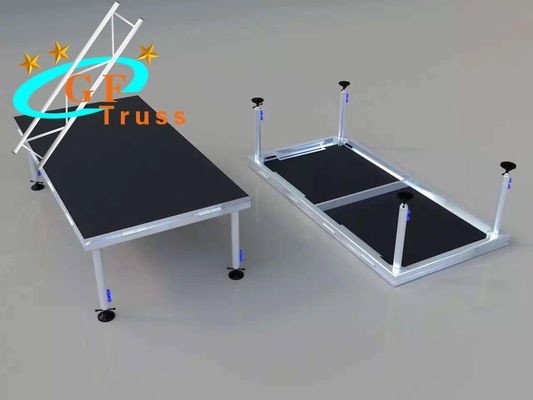 Etapa móvil portátil del concierto de la etapa de la plataforma de aluminio de acero cuadrada del braguero