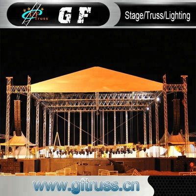 braguero de aluminio triangular de la etapa del grueso de 2.0m m del braguero del cuadrado de aluminio de la estructura