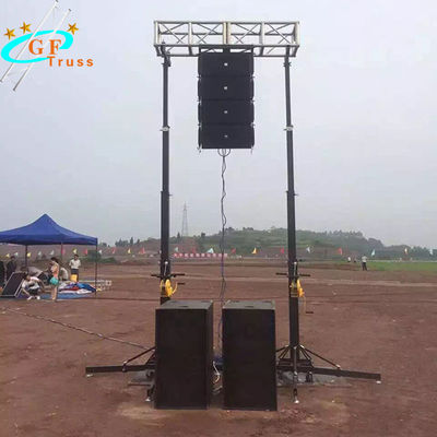 soporte ligero inestable de la iluminación del torno del soporte del braguero de los 6m para la mudanza fácil de la demostración