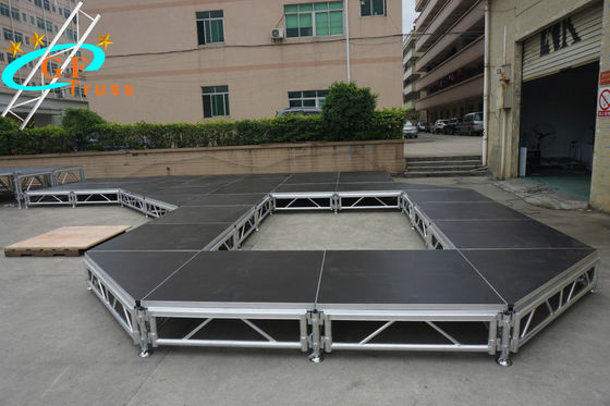 altura ajustable de aluminio el 1.2M Plywood Portable Stage de la celebración