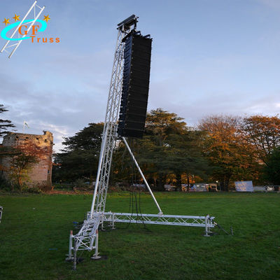 Tubo de la tubería del braguero 50*3m m del Presidente de las actividades al aire libre el 12M Aluminum Line Array