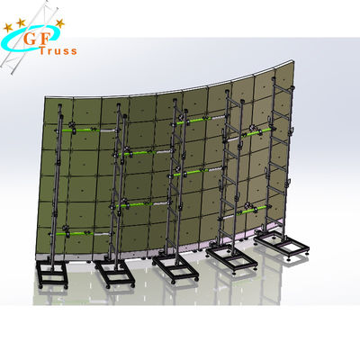 Pantalla curvada colgante los 0.8M del LED los 0.5M Aluminum Alloy Truss