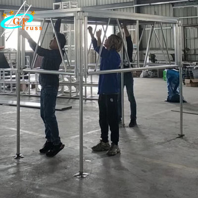 Plataforma 50m m de aluminio móvil plegable de la demostración de los 3.94ft