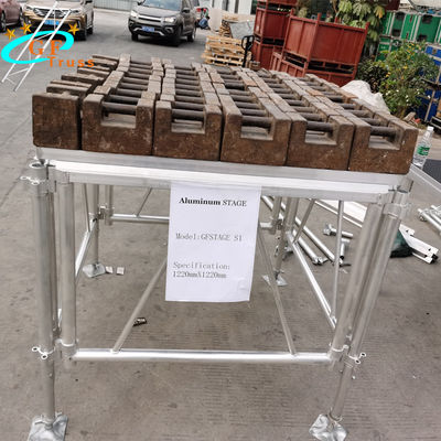 Plataforma de aluminio movible incombustible de la etapa de la capa del braguero 6061-T6