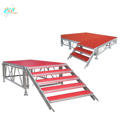 Modifique la plataforma de aluminio portátil de la etapa para requisitos particulares 6082-T6 de los 0.8M