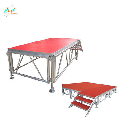 Modifique la plataforma de aluminio portátil de la etapa para requisitos particulares 6082-T6 de los 0.8M