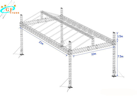 Luz por encargo los 30M Stage Display Truss de DJ del tejado del metal para la barra