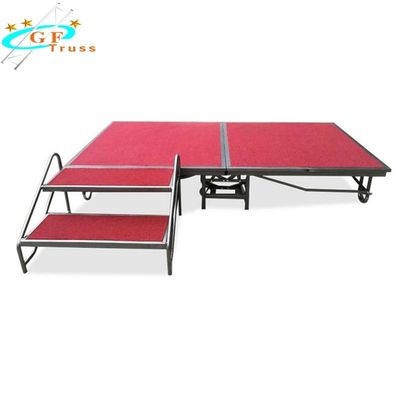 Plataforma de aluminio ajustable plegable de la etapa 6082 T6