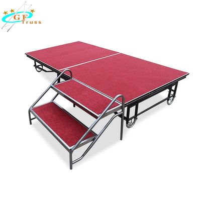 Plataforma de aluminio ajustable plegable de la etapa 6082 T6