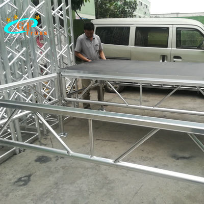 Plataforma ajustable de la etapa, canalización vertical elegante portátil de la etapa del coro modular de la plataforma para la exhibición del acontecimiento