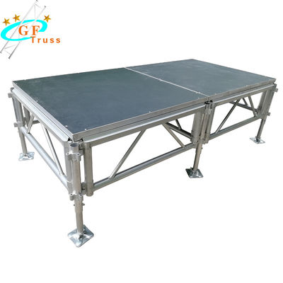 plataforma de aluminio antideslizante ajustable de la etapa del 1.0m portátil