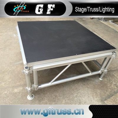 plataforma de aluminio antideslizante ajustable de la etapa del 1.0m portátil