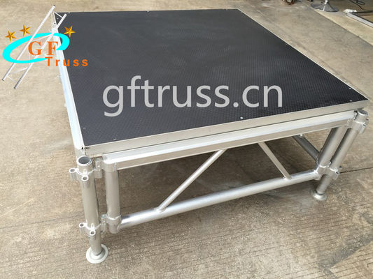 Etapa de aluminio portátil el 1.22*1.22M del braguero del plexiglás interior
