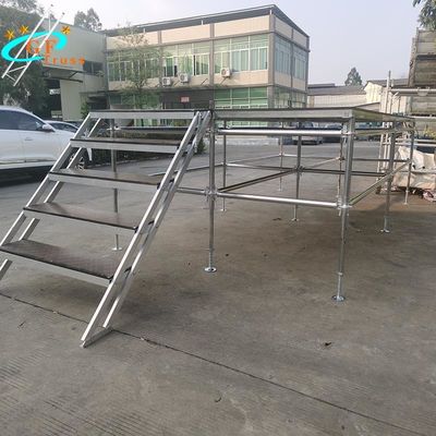 Base ajustable los 0.6M Height del braguero de aluminio de la etapa de la celebración
