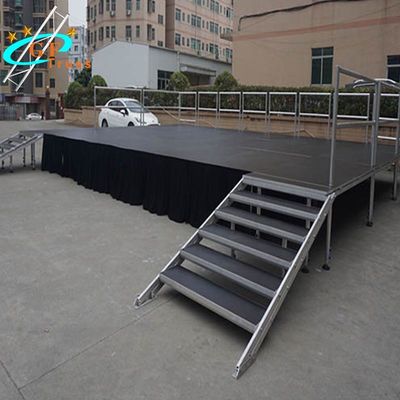 Base ajustable los 0.6M Height del braguero de aluminio de la etapa de la celebración