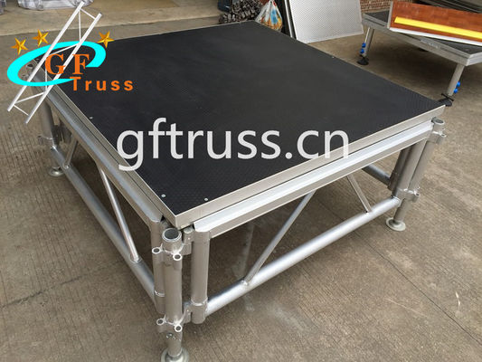 Plataforma de aluminio ligera de la etapa de la boda del concierto de DJ con las piernas ajustables