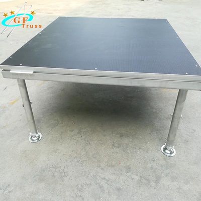 los 500KGS/Sq.M Portable Wooden Stages para la altura ajustable el 1m del acontecimiento